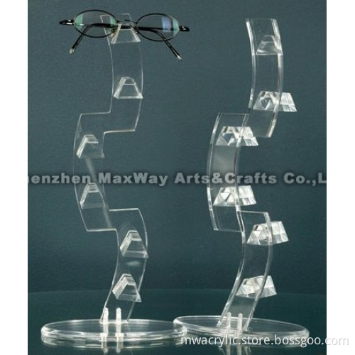 Clear Vertical Lucite/Acrylic Sunglass/Glasses/OPT Display Stand